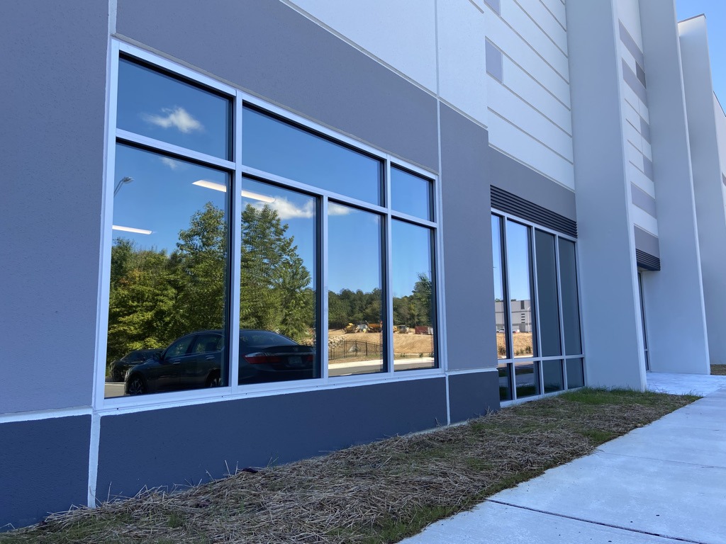front commercial building window tint